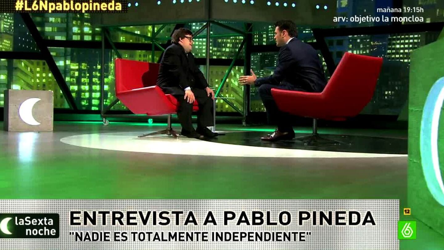 Pablo Pineda habla con I&ntilde;aki L&oacute;pez