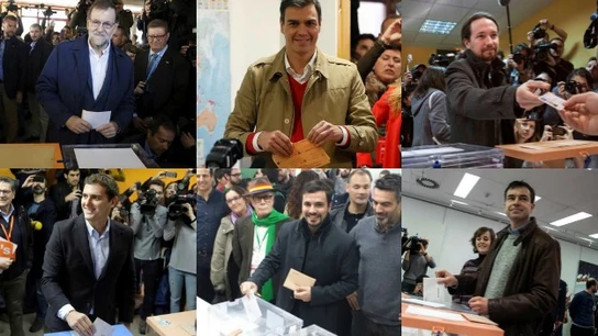 Los candidatos votan en el 20D Los candidatos votan en el 20D