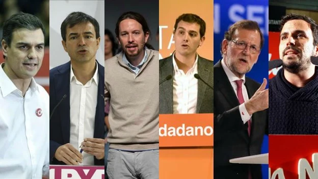 Principales candidatos a la Moncloa