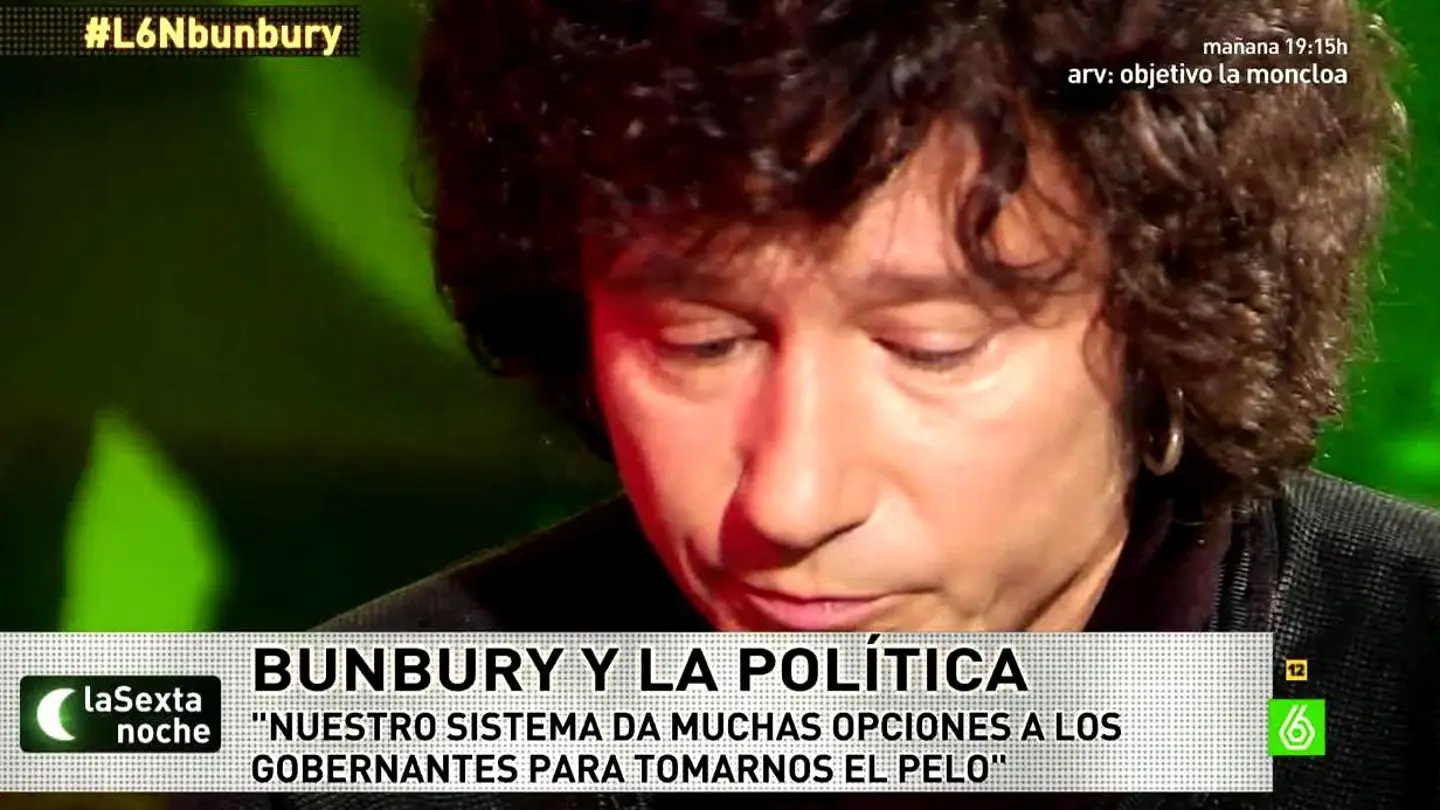 Bunbury habla con Iñaki López Bunbury habla con Iñaki López