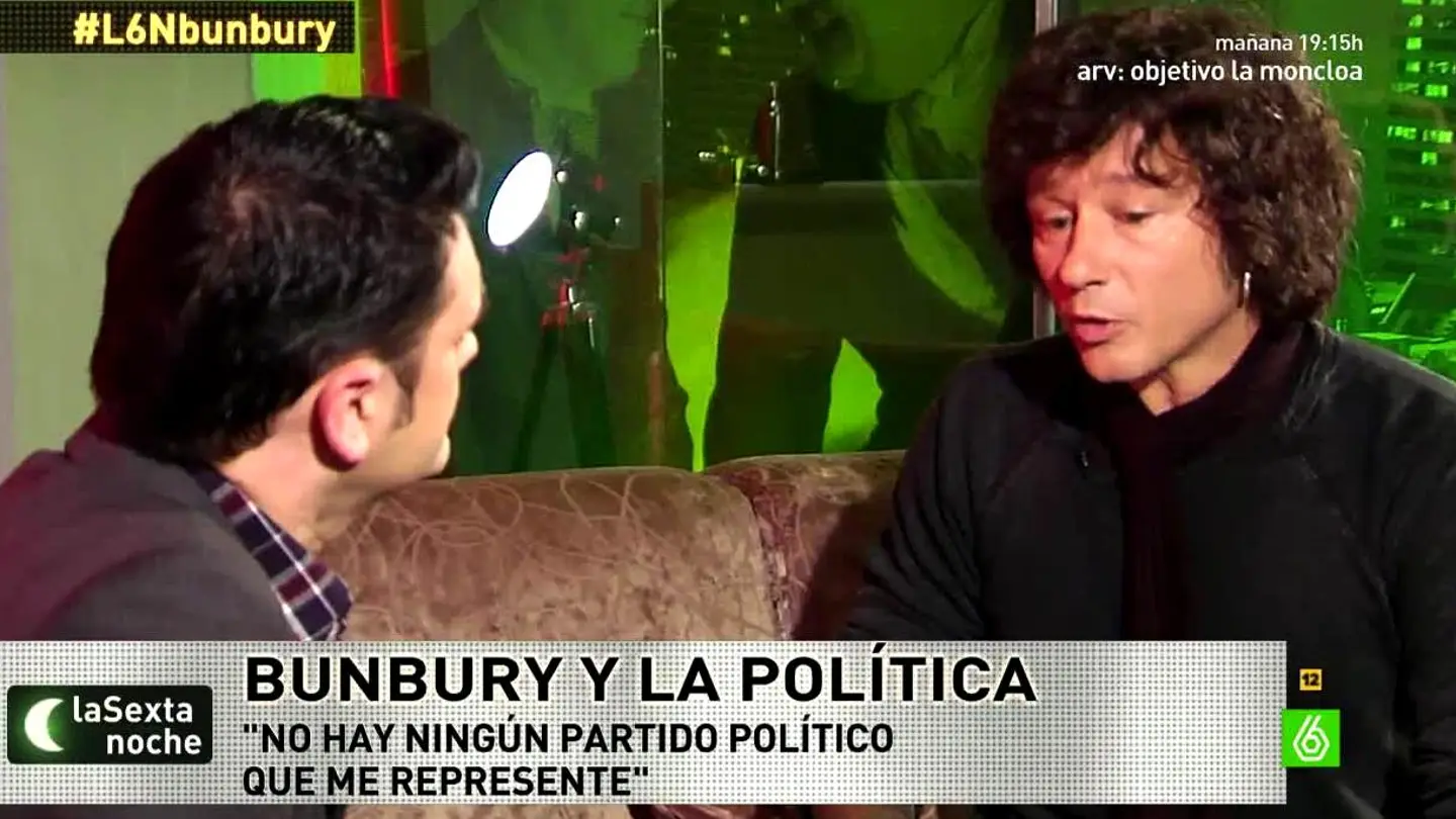 Bunbury habla sobre la marea granate Bunbury habla sobre la marea granate