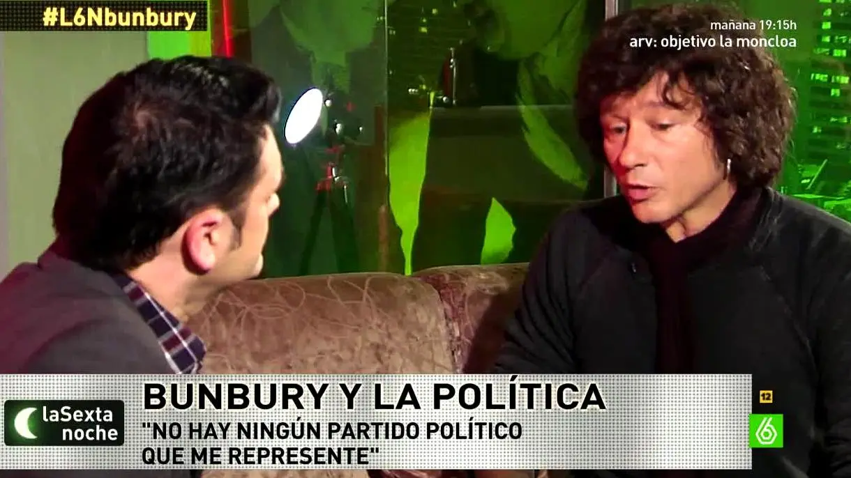 Bunbury habla sobre la marea granate