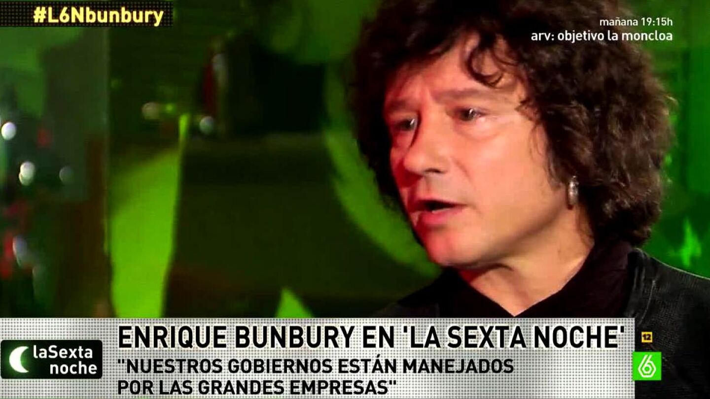 Enrique Bunbury habla con I&ntilde;aki L&oacute;pez