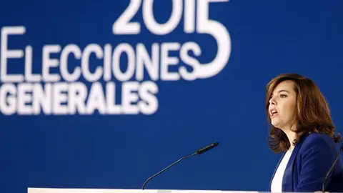 Soraya Sáenz de Santamaría informa de los resultados electorales Soraya Sáenz de Santamaría informa de los resultados electorales