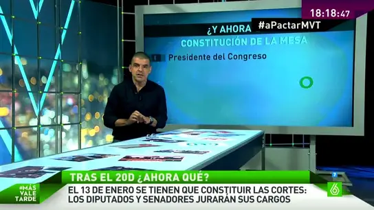 Manuel Marlasca analiza el calendario tras el 20D Manuel Marlasca analiza el calendario tras el 20D