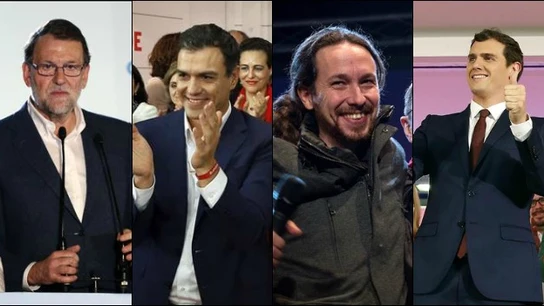 Rajoy, Sánchez, Iglesias y Rivera Rajoy, Sánchez, Iglesias y Rivera