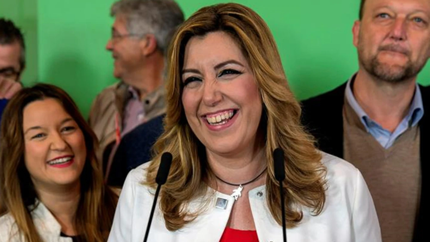 Susana Díaz habla ante los medios Susana Díaz habla ante los medios