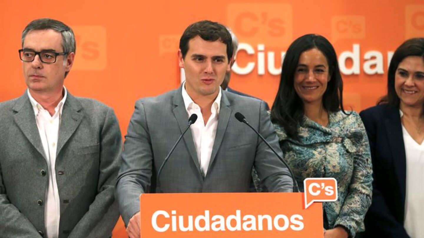 Albert Rivera, tras la reuni&oacute;n con la ejecutiva