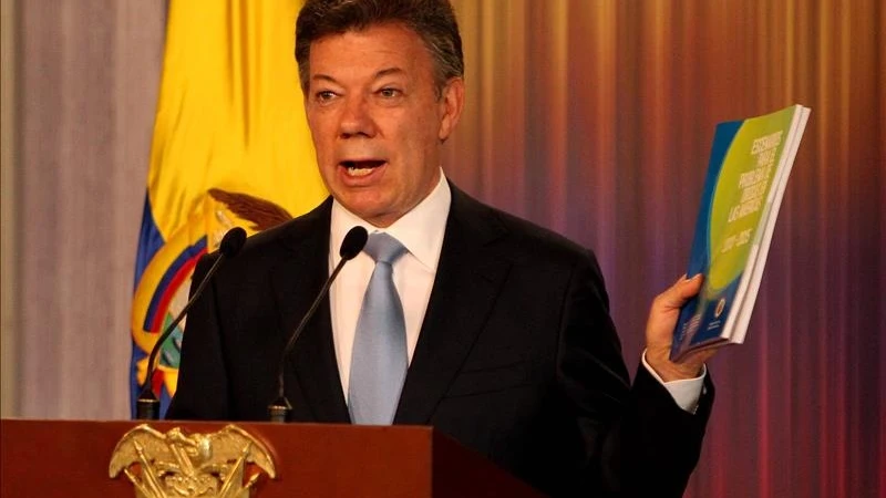 El presidente de Colombia, Juan Manuel Santos