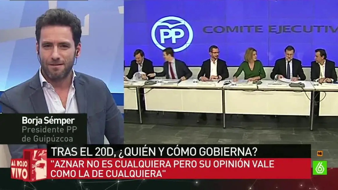 Borja S&eacute;mper, portavoz del PP Vasco