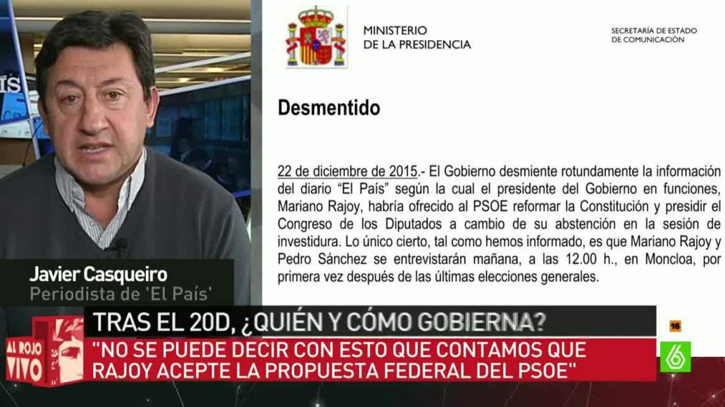 Javier Casqueiro, periodista de El Pa&iacute;s, en ARV