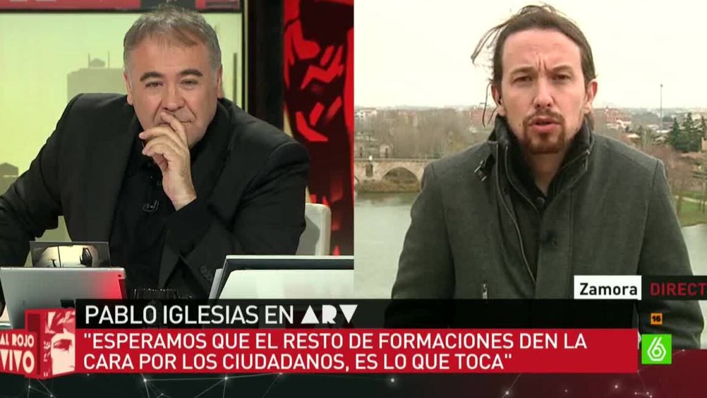 Pablo Iglesias, en Al Rojo Vivo
