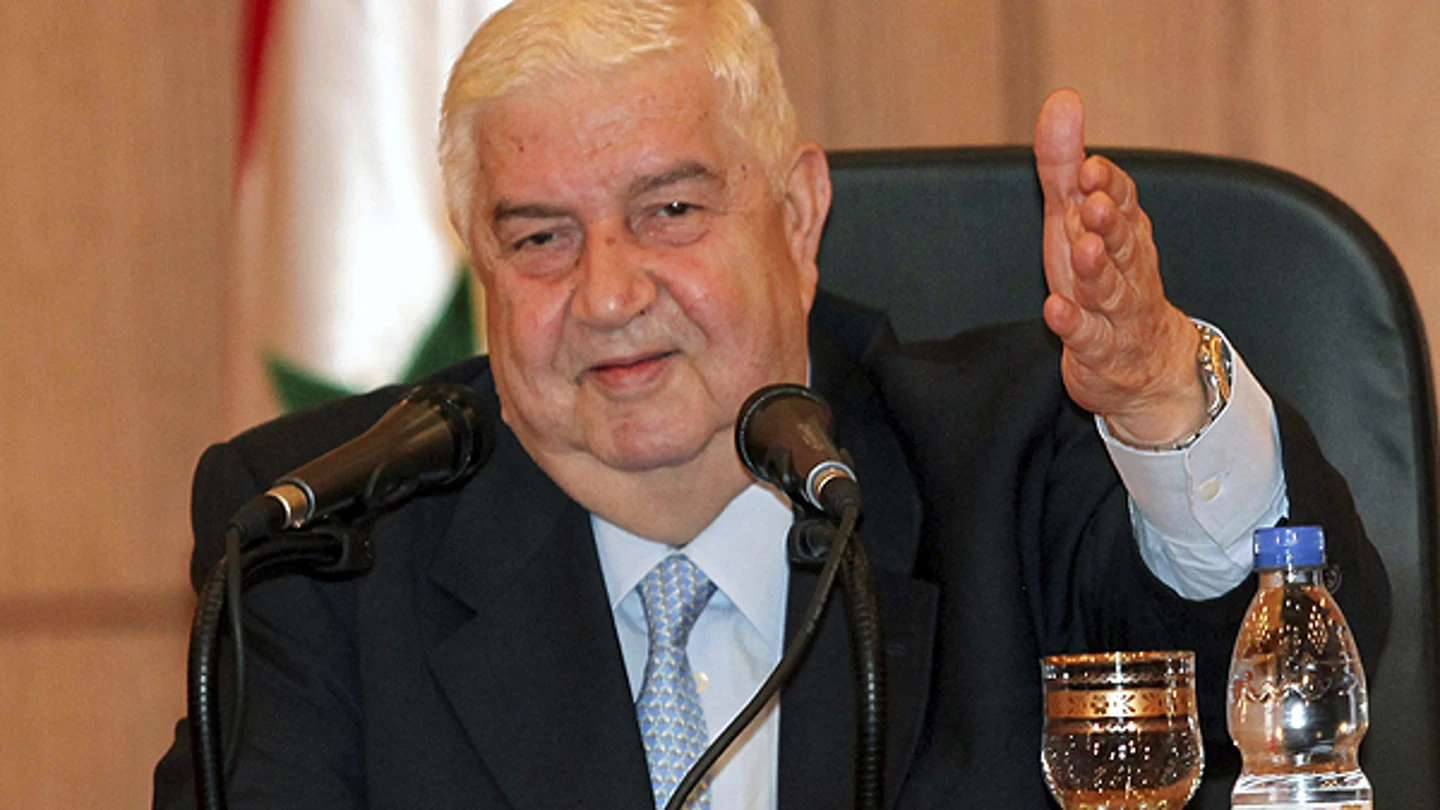 El ministro de Asuntos Exteriores sirio, Walid al Mualem El ministro de Asuntos Exteriores sirio, Walid al Mualem