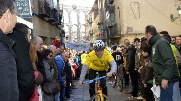  Julio Martín Gómez, durante su participación en la tradicional "Carrera del pavo"