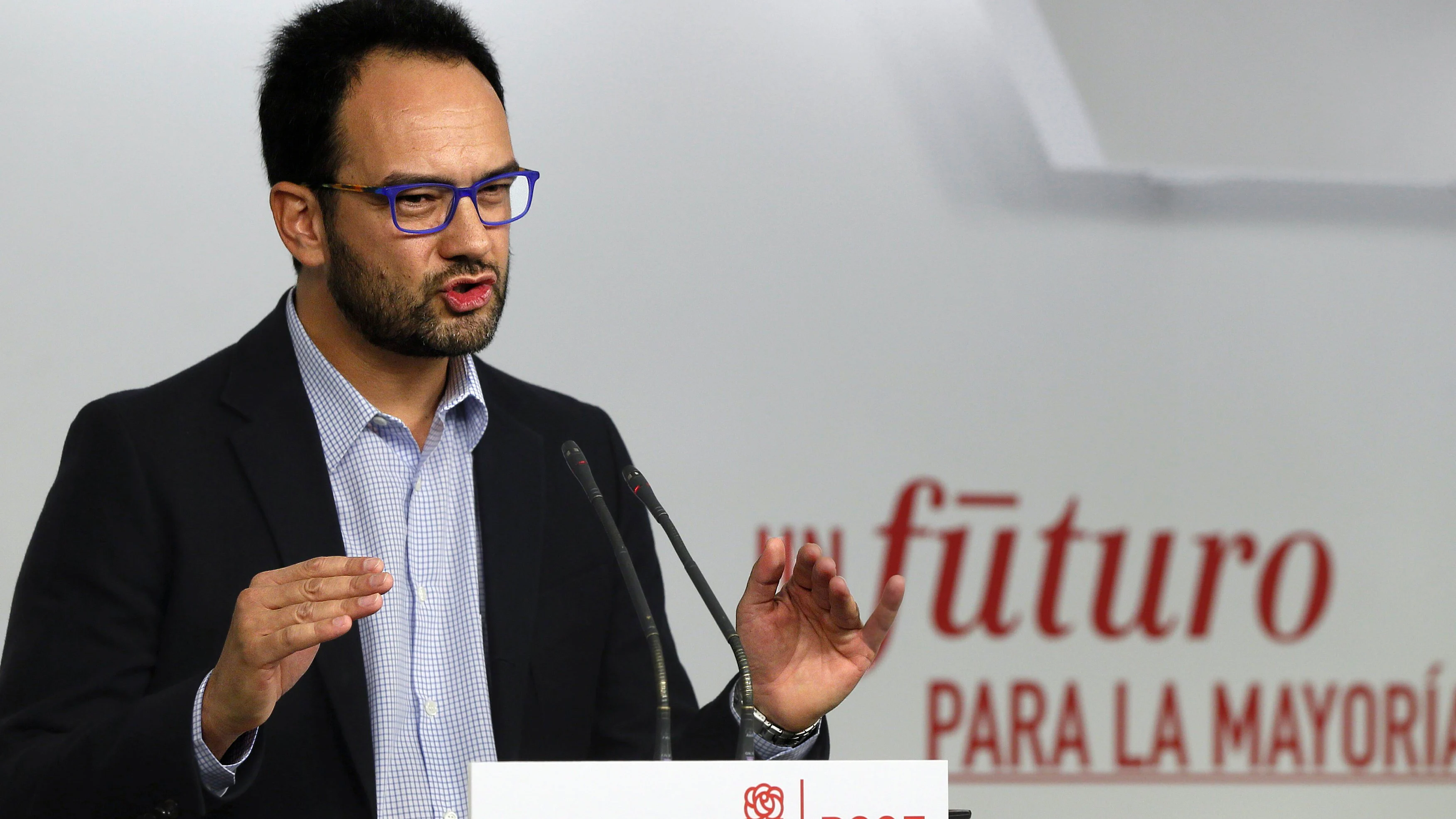 El portavoz del PSOE en el Congreso, Antonio Hernando