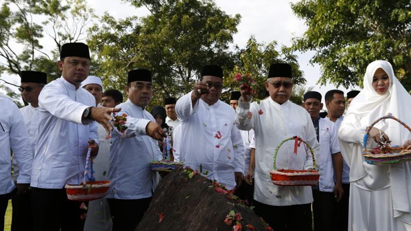 Homenaje a las v&iacute;ctimas del tsunami de 2004 en Indonesia