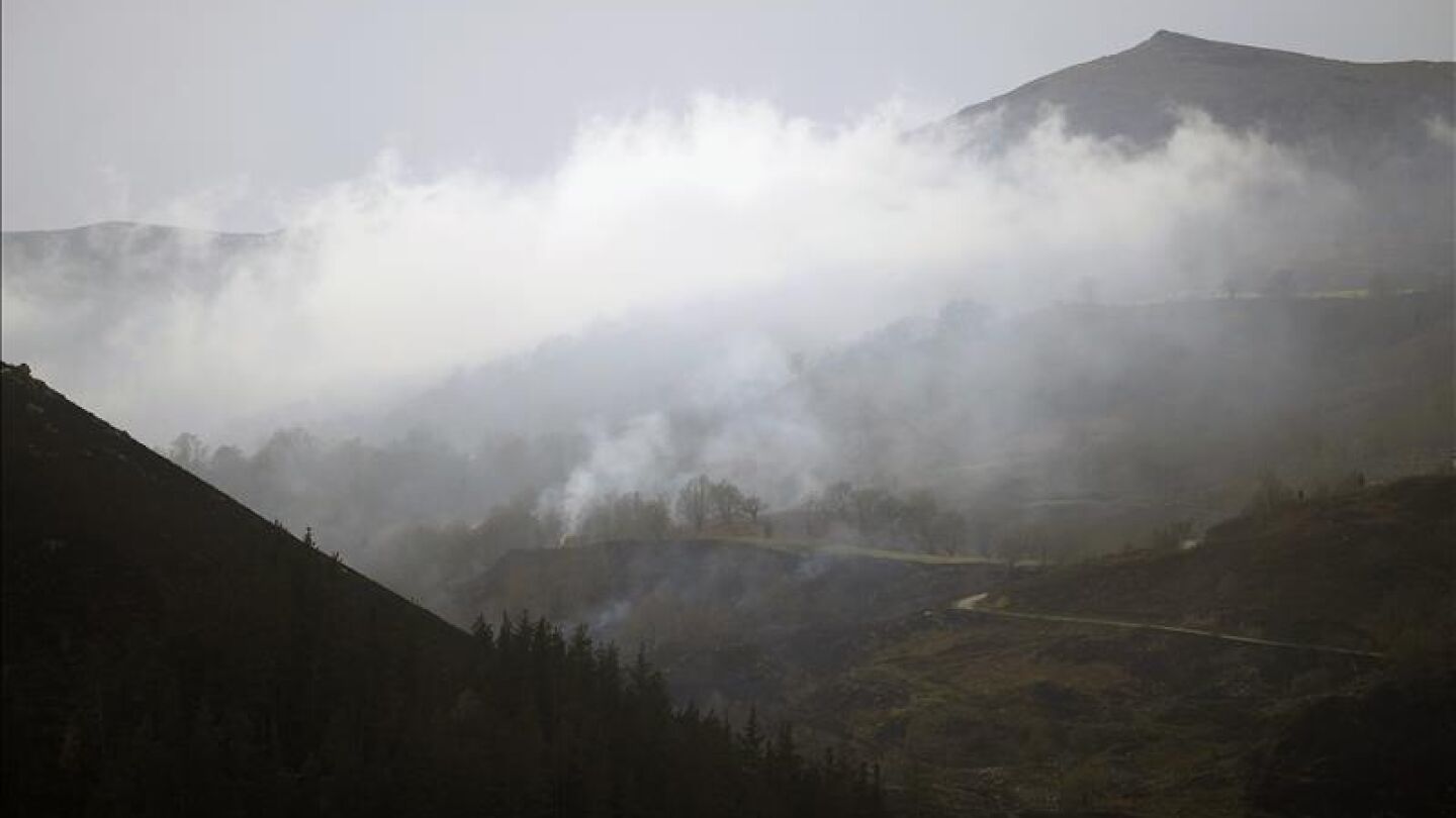 Desolaci&oacute;n en los montes asturianos tras una semana ardiendo