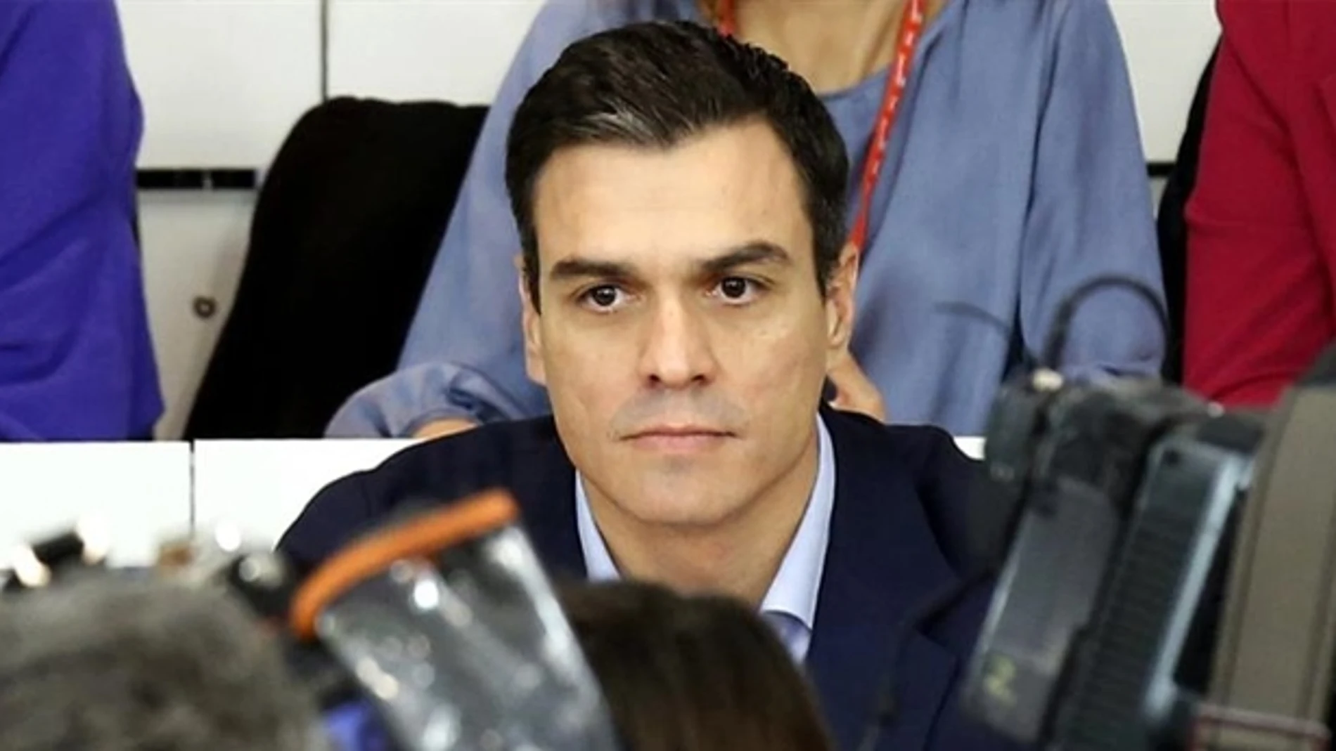 Pedro Sánchez ante los medios de comunicación