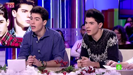 Los Gemeliers se preparan ante Quique Peinado: "El subdirector del programa me ha dado tu número, si te pasas lo subo a Twitter" Los Gemeliers se preparan ante Quique Peinado: "El subdirector del programa me ha dado tu número, si te pasas lo subo a Twitter"