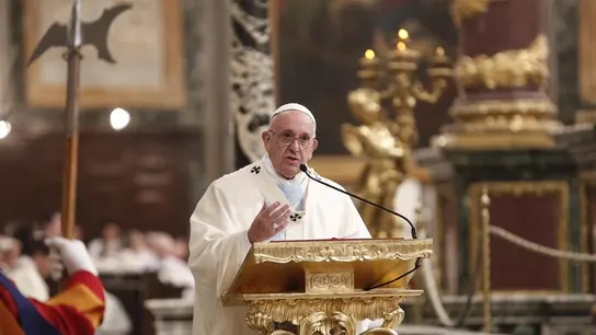 El papa Francisco ofrece una misa en la basílica de Santa María la Mayor, en Roma El papa Francisco ofrece una misa en la basílica de Santa María la Mayor, en Roma