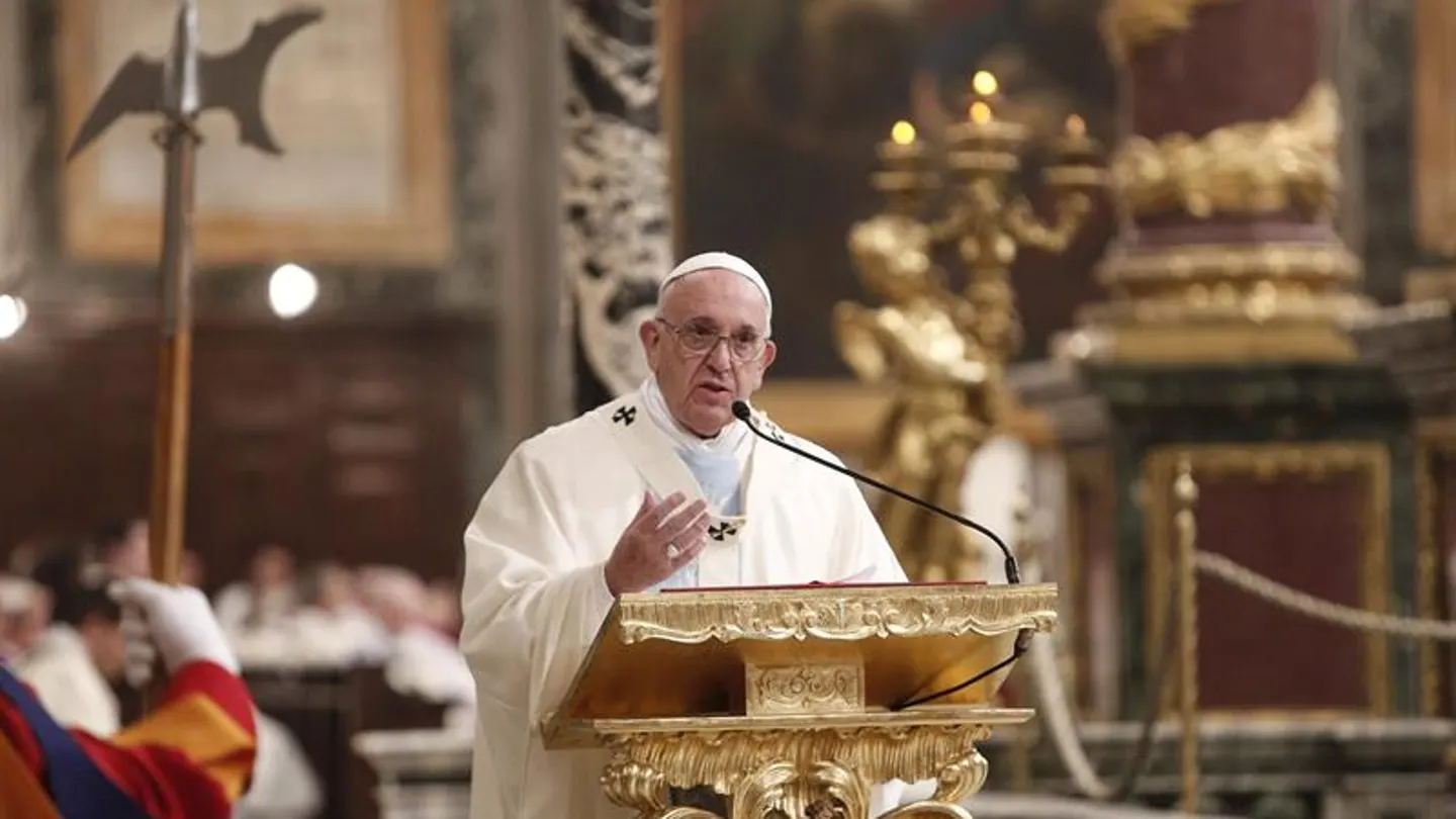 El papa Francisco ofrece una misa en la basílica de Santa María la Mayor, en Roma El papa Francisco ofrece una misa en la basílica de Santa María la Mayor, en Roma
