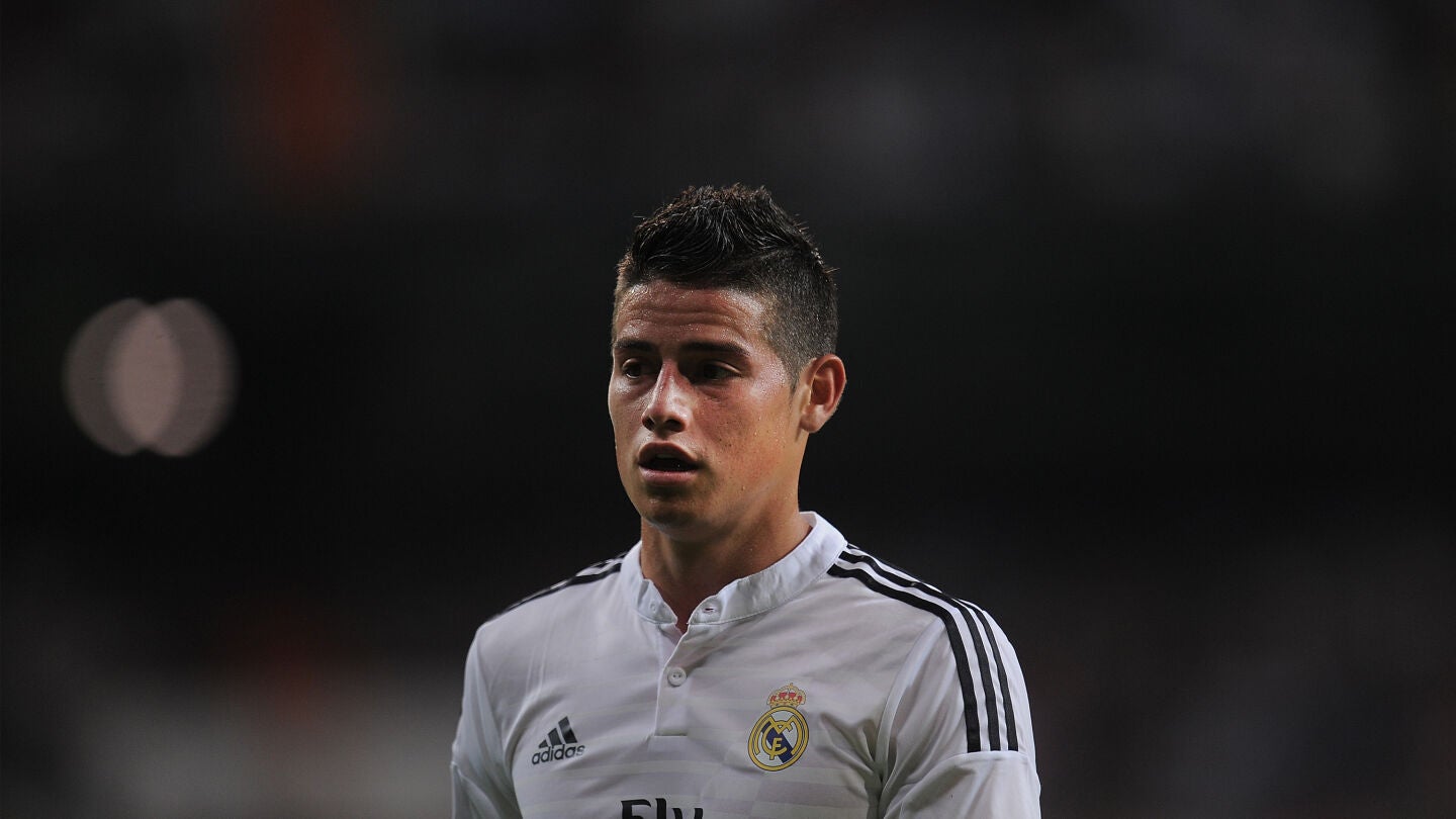 James Rodr&iacute;guez, durante un partido con el Real Madrid