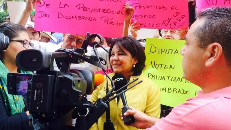 La alcaldesa del municipio mexicano de Temixco, Gisela Mota, del Partido de la Revolución Democrática La alcaldesa del municipio mexicano de Temixco, Gisela Mota, del Partido de la Revolución Democrática