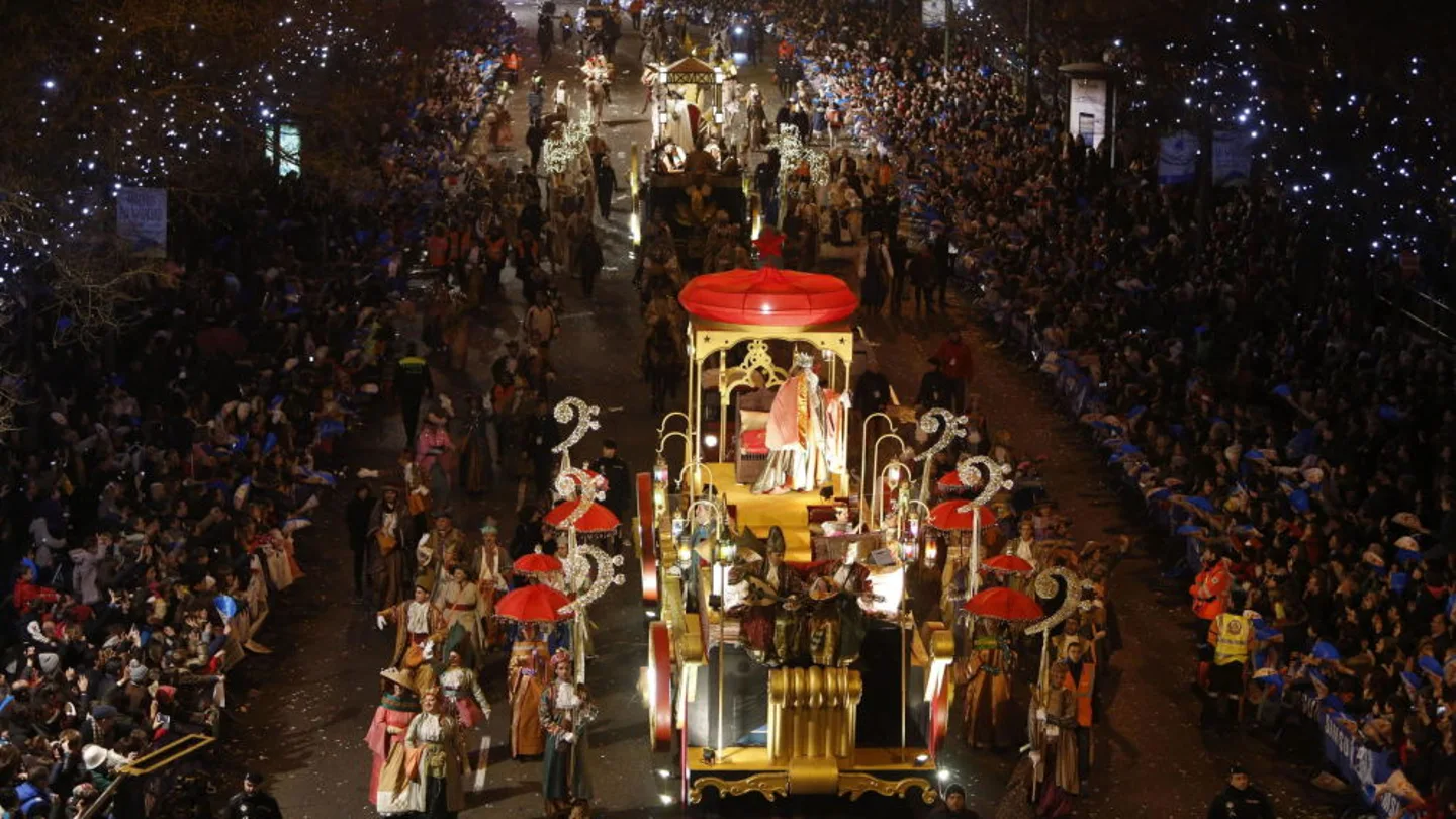 Imagen de la cabalgata de Madrid en 2015 Imagen de la cabalgata de Madrid en 2015