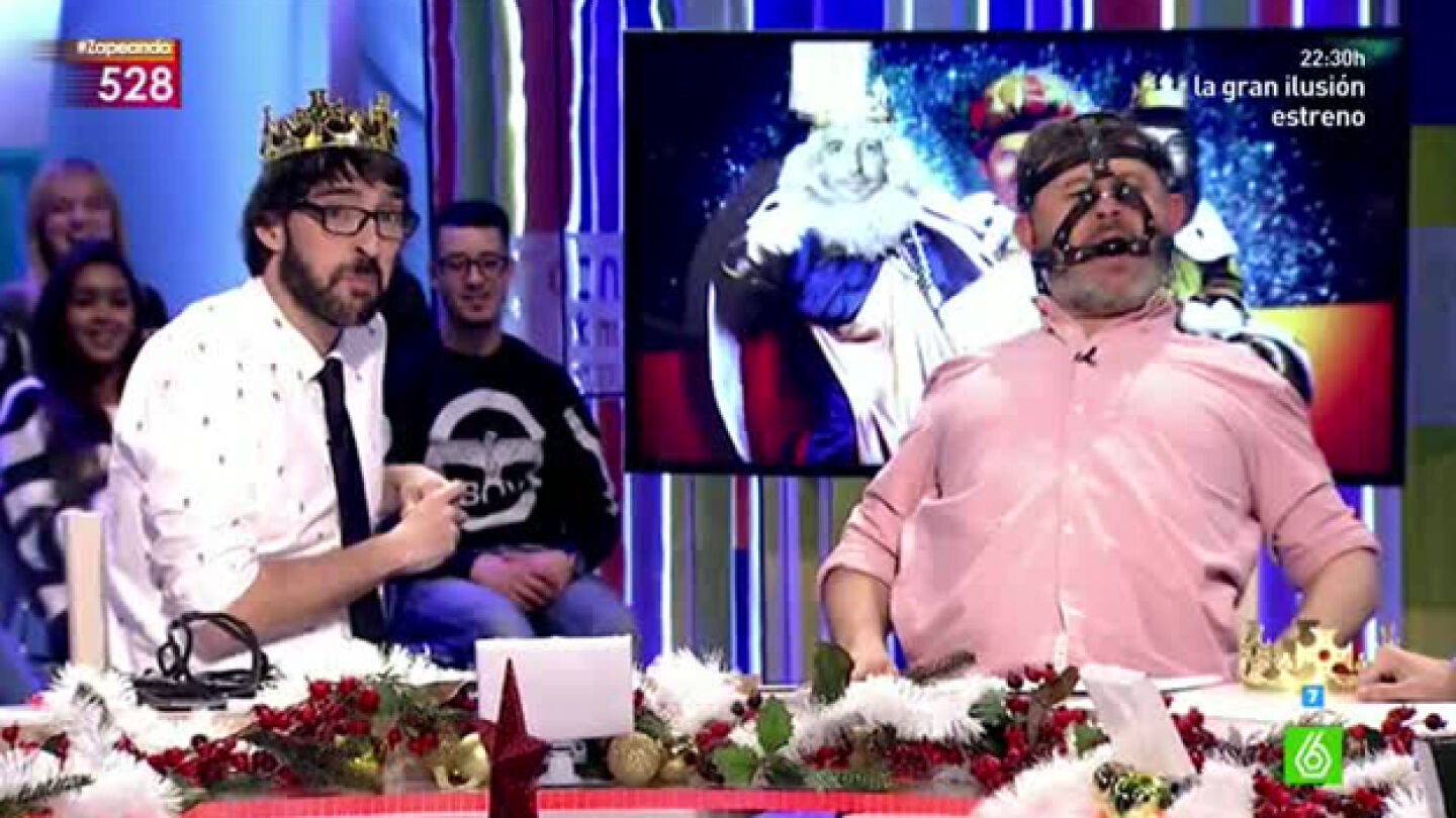 Quique Peinado y Miki Nadal, en Zapeando