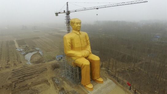 Estatua de Mao Zedong en China que ha generado la pol&eacute;mica
