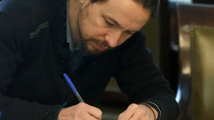 El líder de Podemos, Pablo Iglesias