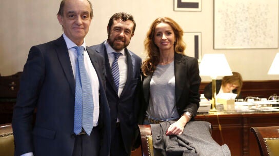 Los diputados de Ciudadanos, Fernando Maura, Miguel Guti&eacute;rrez y Patricia Reyes