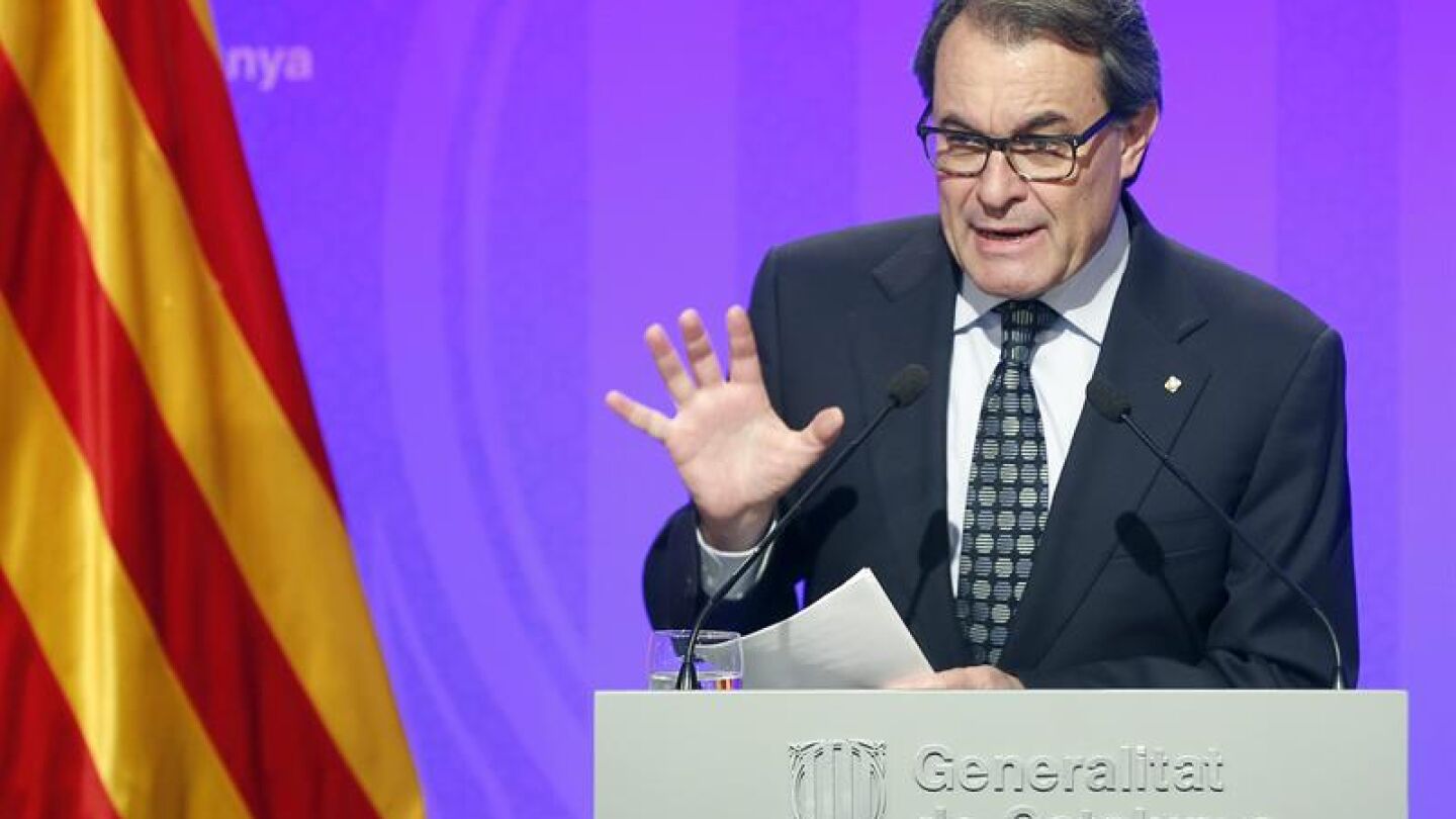 El presidente de la Generalitat en funciones, Artur Mas