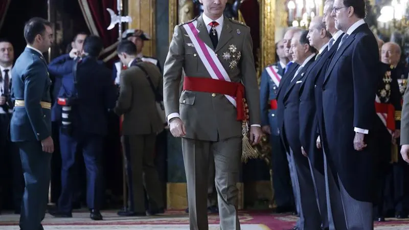 El rey Felipe VI durante la celebración de la Pascua Militar en el Palacio Real El rey Felipe VI durante la celebración de la Pascua Militar en el Palacio Real