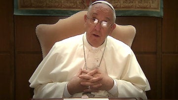 El papa Francisco durante el inédito videomensaje