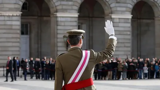 Felipe VI, a su llegada para celebrar la Pascua Militar Felipe VI, a su llegada para celebrar la Pascua Militar