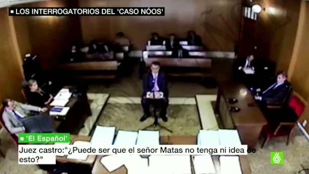 Imagen del interrogatorio por el caso Nóos