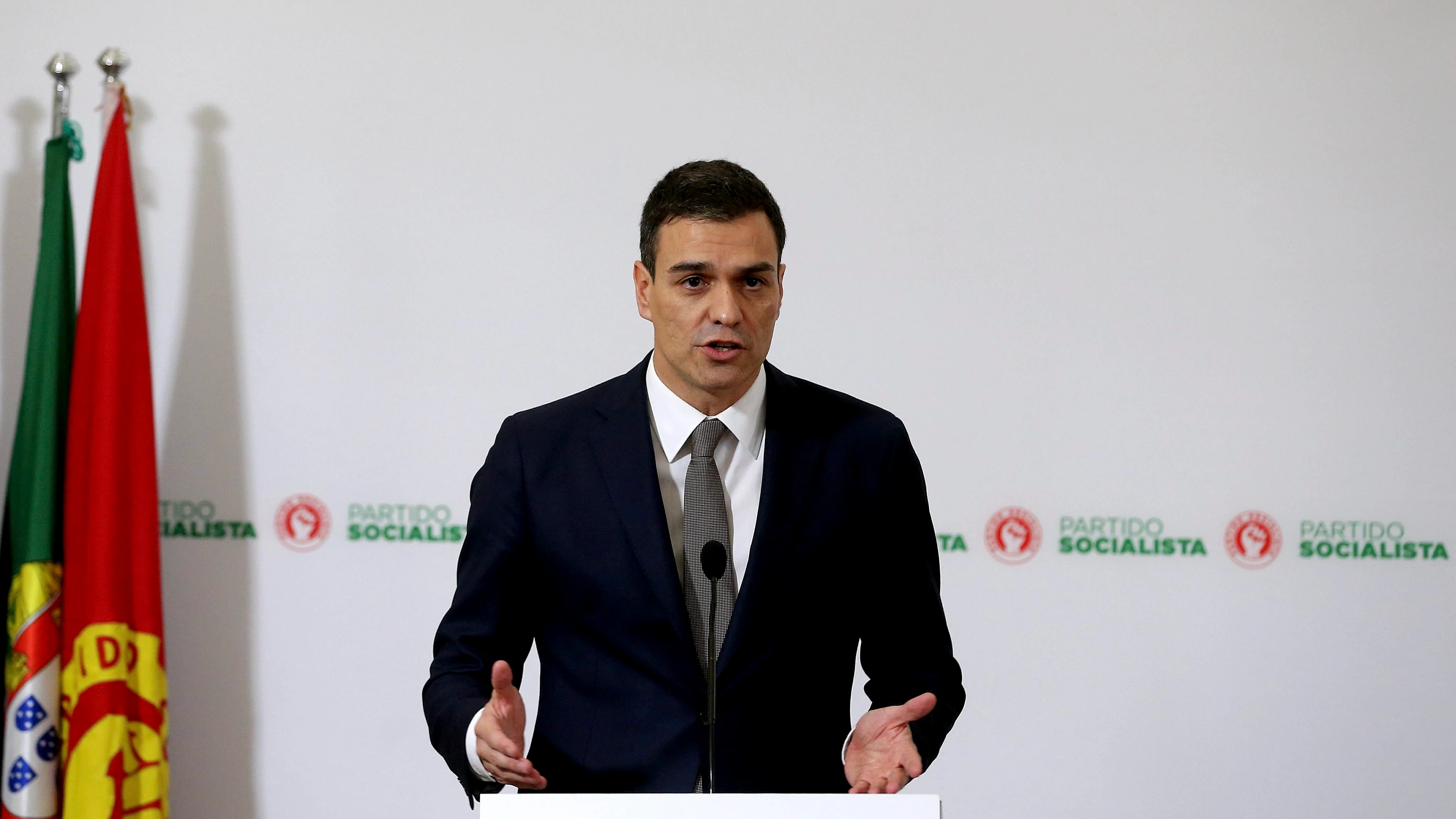 Pedro Sánchez, tras su reunión con Antonio Costa, presidente de Portugal Pedro Sánchez, tras su reunión con Antonio Costa, presidente de Portugal