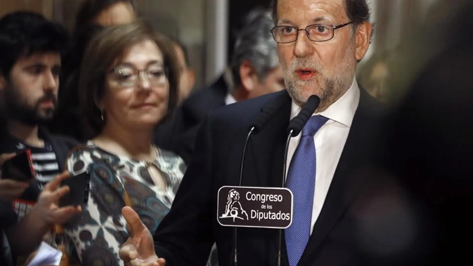 El presidente del Gobierno en funciones y líder del Partido Popular, Mariano Rajoy