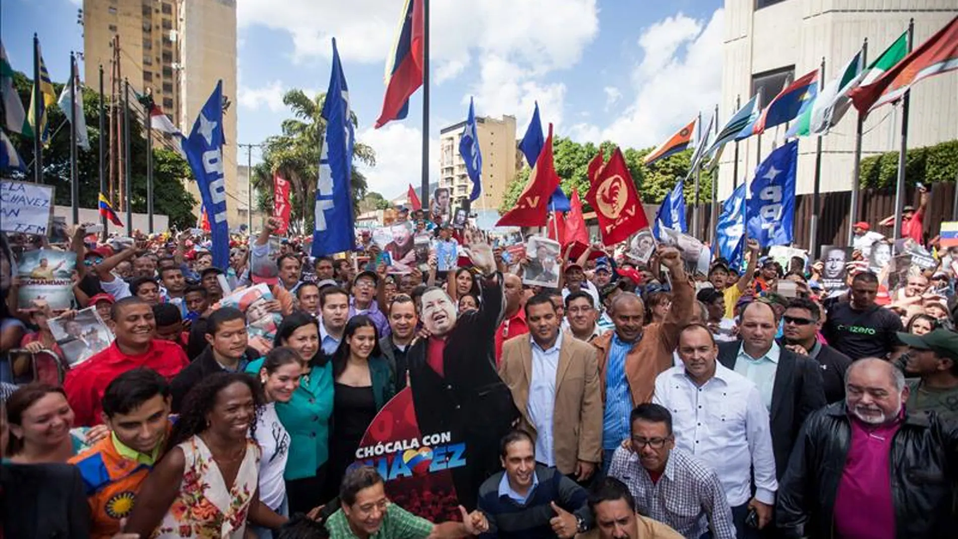 Protestas en Venezuela de seguidores chavistas