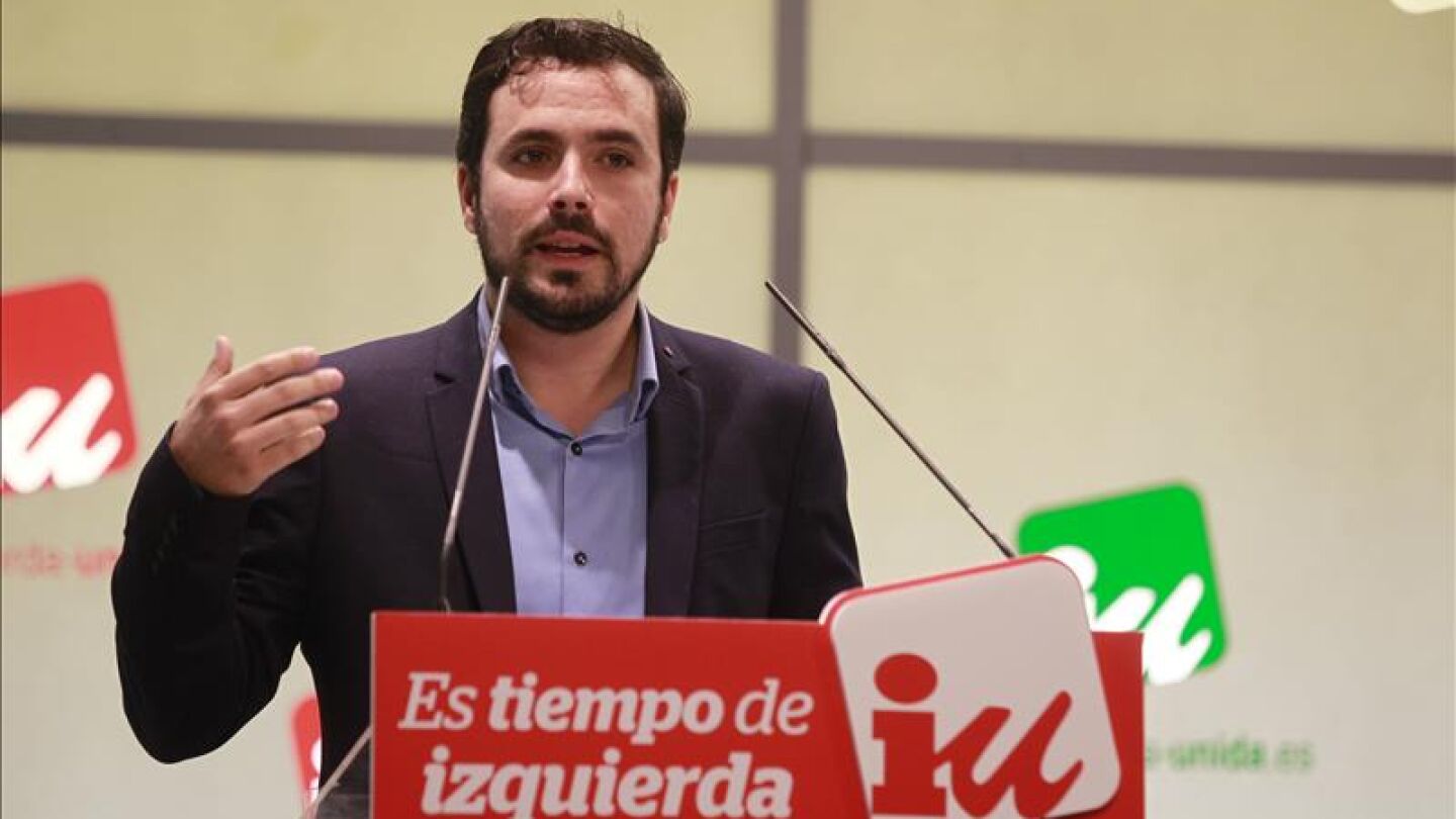 El secretario general de Izquierda Unida, Alberto Garz&oacute;n