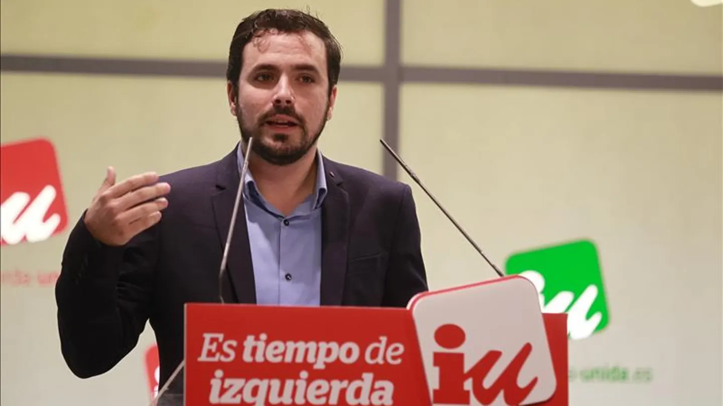 El secretario general de Izquierda Unida, Alberto Garzón El secretario general de Izquierda Unida, Alberto Garzón