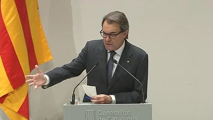 Comparecencia de Artur Mas después de reunirse con la cúpula de CDC
