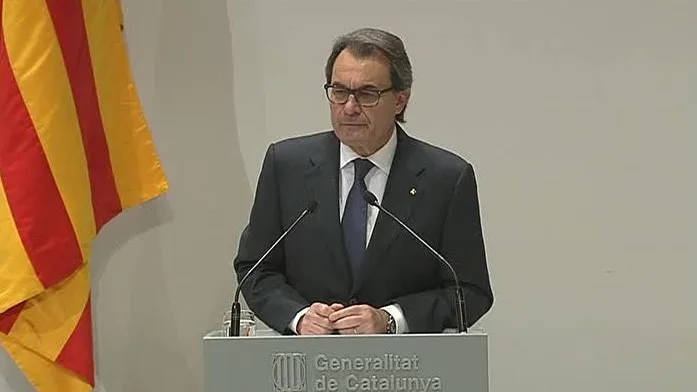 Artur Mas comparece en rueda de prensa tras reunirse con la cúpula de CDC