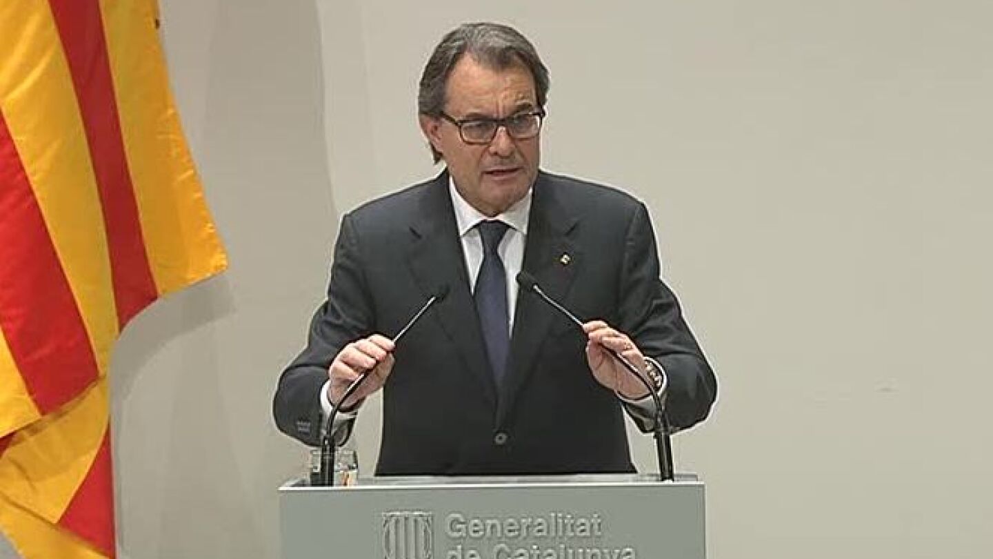 Artur Mas comparece en rueda de prensa despu&eacute;s de reunirse con la c&uacute;pula de CDC