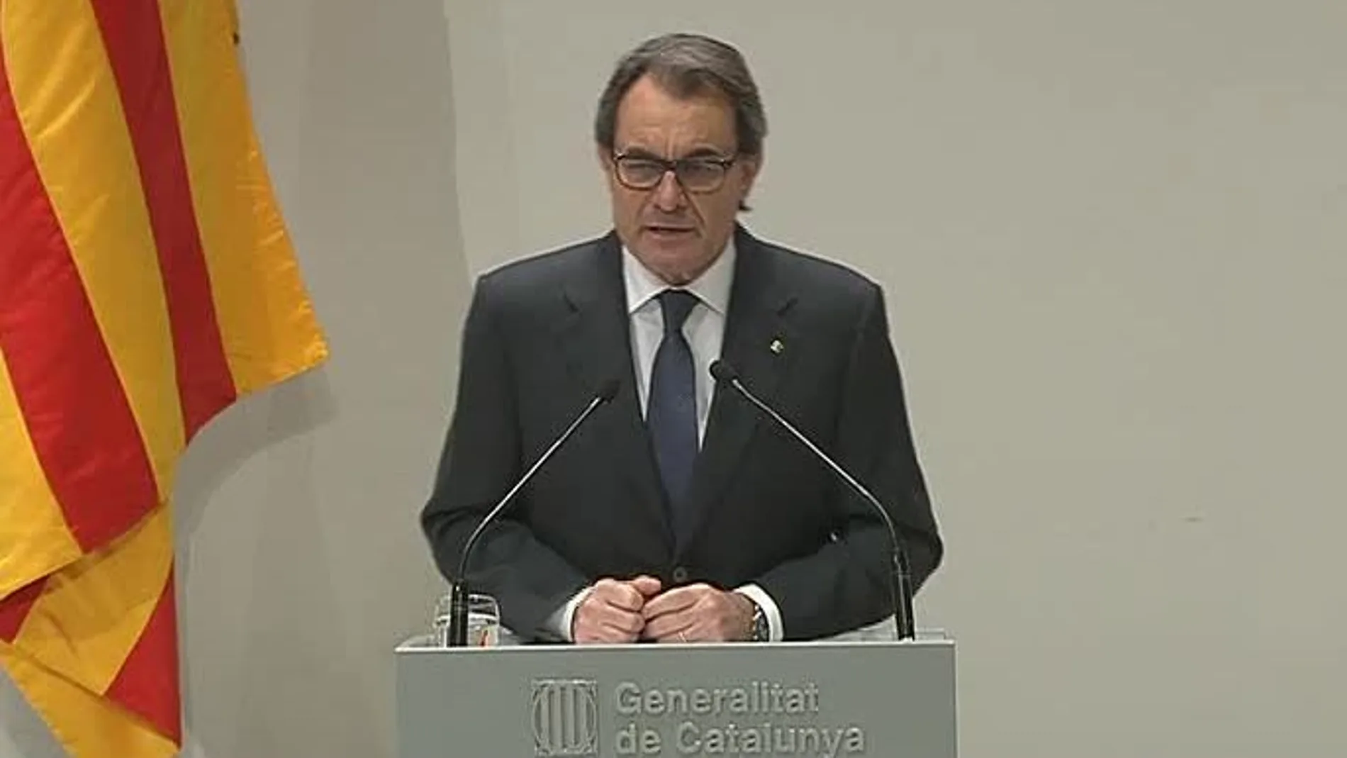 Declaraciones de Artur Mas en rueda de prensa