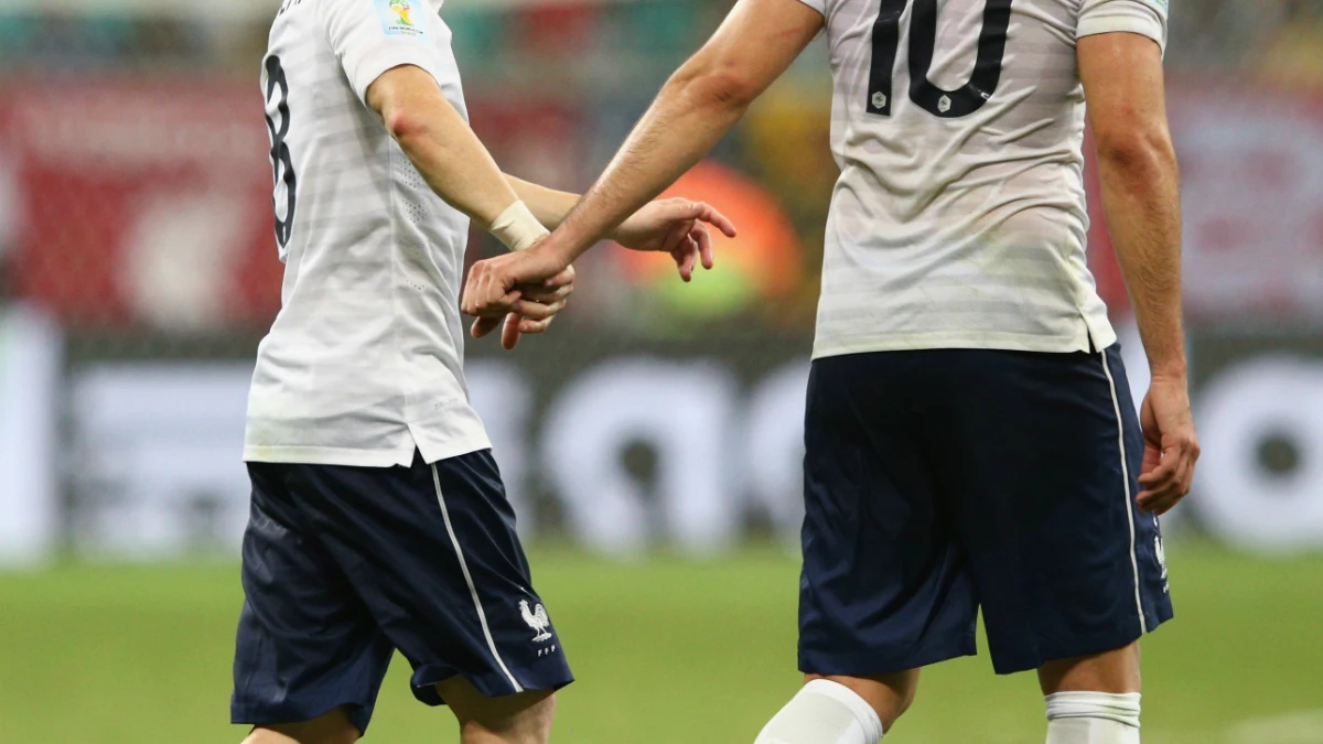 Valbuena, con Benzema