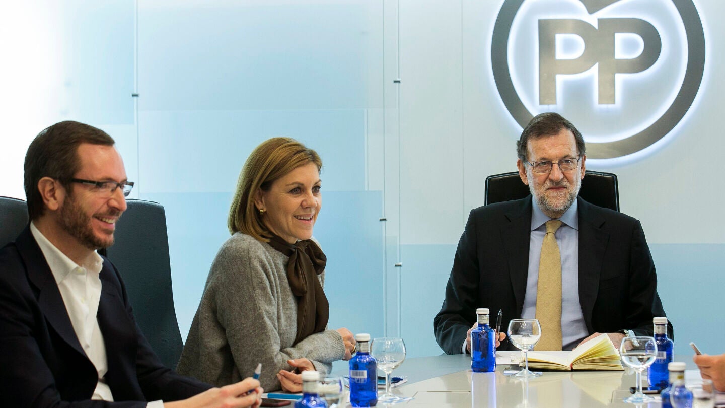  Mariano Rajoy, durante la reuni&oacute;n del comit&eacute; de direcci&oacute;n del partido