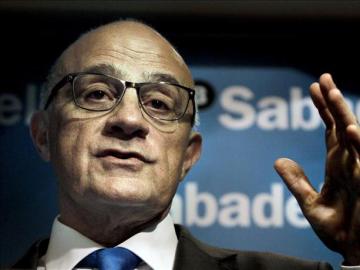 El presidente del Sabadell, Josep Oliu El presidente del Sabadell, Josep Oliu