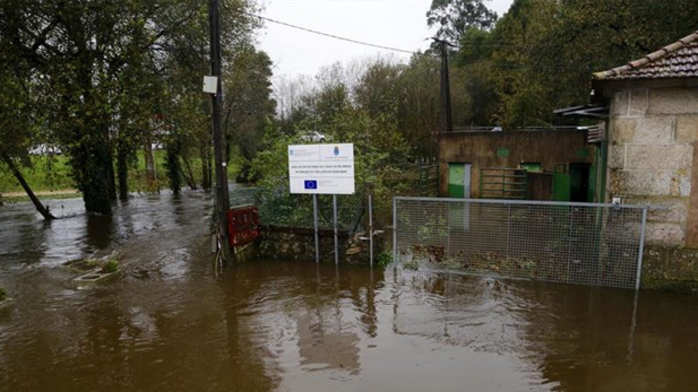 Inundaciones en la zona del Ayuntamiento de Gondomar